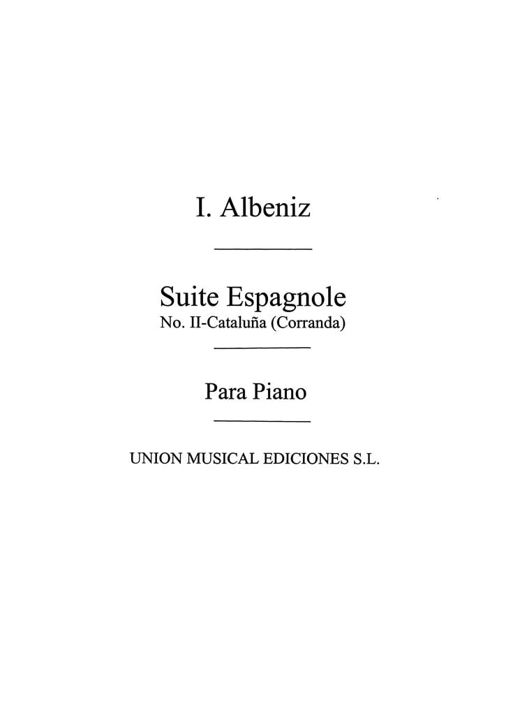 Cataluna Corranda No.2 From Suite Espanola Op.47